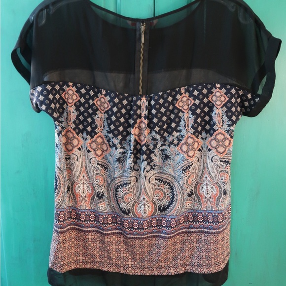 Camaieu Boho Short-Sleeve Tee - Picture 2 of 4